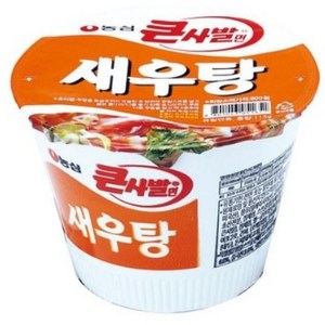 농심 새우탕 큰사발 컵라면 115g, 16개