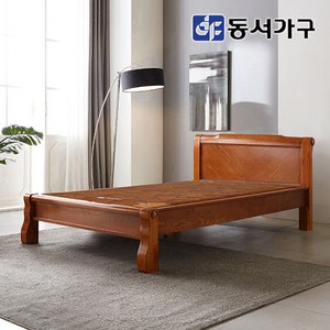 동서가구 내추럴 모던 엔티크 황토볼 보료 싱글 S 흙 침대 DF643622, 브라운