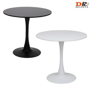 도리퍼니처 샷츠 800 원형 테이블 / 인테리어 업소 카페 커피숍 화이트 블랙 원형 식탁
