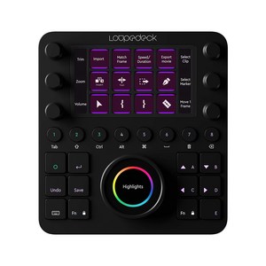 Loupedeck Ceative Tool(CT) - 사진 비디오 음악 디자인 라이브 스트리밍 사용자 정의 편집 컨트롤러 사용자 정의 가능한 버튼 다이얼 터치스크린 휠 포함 [한국어 지원], 1개