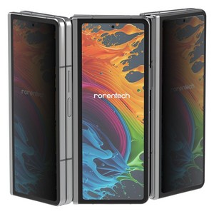 로랜텍 부착가이드 강화유리 사생활 프라이버시 액정보호필름 2p 세트, 1세트