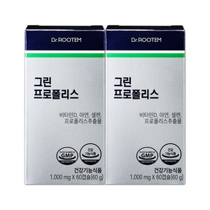 닥터루템 그린 프로폴리스 60g, 60정, 2개