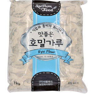 새롬푸드 맛좋은 호밀가루, 1kg, 1개