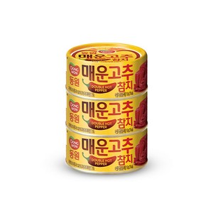 동원참치 매운 고추참치 통조림, 150g, 3개