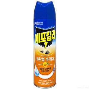 에프킬라 내추럴후레쉬 살충제 스프레이 오렌지향, 500ml, 3개