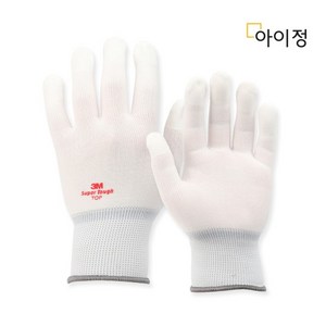 3M 안전장갑 슈퍼터프 탑 화이트, 1개, 화이트 M