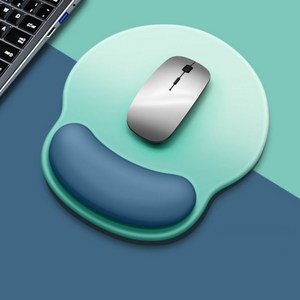 [365굿] 실리콘 메모리폼 다양한 손목보호 마우스패드 키보드 손목보호패드, 아쿠아패드, 1개