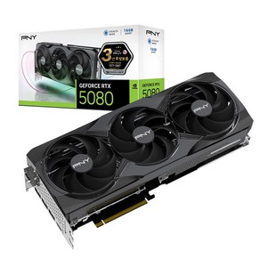 PNY NVIDIA 지포스 그래픽 RTX5080 D7 16GB TRIPLE FAN 256BIT 제이씨현