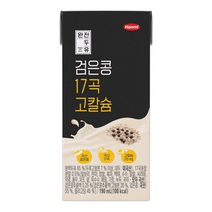 전두유 완전두유 검은콩 17곡 고칼슘, 190ml, 20개