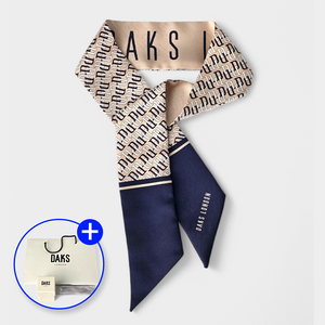 [선물포장] 닥스 실크 스카프 DD패턴 쁘띠 머플러