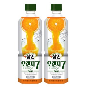 참존 오렌지 원액 음료베이스 PET 835ml 오렌지7, 2개