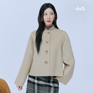 [론칭가79 900원] 더엣지 24FW 울혼방 핸드메이드 크롭자켓