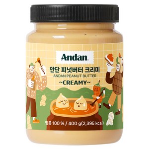 안단 피넛버터 크리미 100%, 400g, 1개