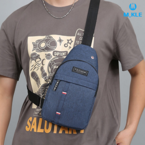 엠클 가벼운 캔버스 힙색 크로스백 슬링백