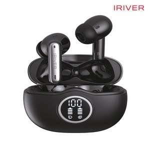 아이리버 터치 블루투스 이어폰 무선 노이즈캔슬링 ANC IB-T5011BT V5.3, 블랙
