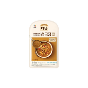 다담 냉장 청국장 찌개양념 130g 4개