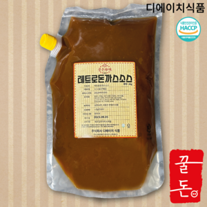 꿀돈 레트로돈까스소스, 2kg, 1개