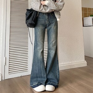 쭉쭉 사방스판 하이웨스트 일자 부츠컷청바지 Women's jeans 비보뉴