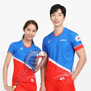 입은듯 안입은듯 HJT-21014/22014 스매싱BT 블루 티셔츠 배드민턴의류 배드민턴티셔츠 스포츠의류