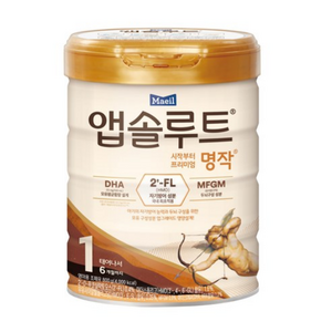 앱솔루트 명작 2FL 분유 1단계, 800g, 1개