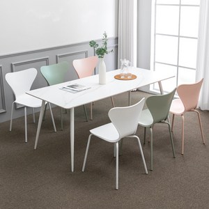 블랑스 세라믹 1800X800 사각 비너스 6인 식탁 세트, 그레이