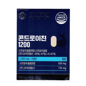 청담뉴트리션 콘드로이친 1200 600mg x 60정, 12개