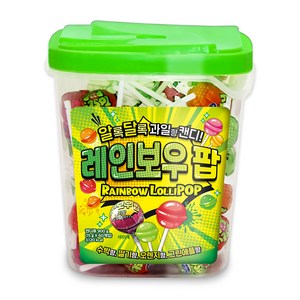 레인보우팝 막대사탕, 900g, 1개