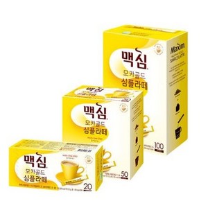 맥심 모카골드 심플라떼 커피믹스, 10.5g, 50개입, 5개