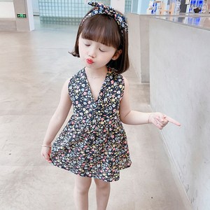 재한 여아 민소매 원피스 [2473]