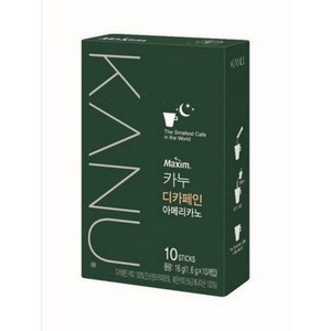 동서 맥심 카누 디카페인 아메리카노 10T 1 6g×10T 동서식품, 1.6g, 10개입, 1개