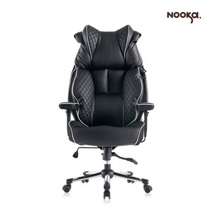 퀼팅가죽 컴퓨터 책상 학생 사무실 사무용 게이밍 의자 높이조절 누카 체어 G900-PU NOOKA, 블랙