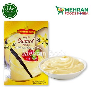 UNITED KING Vanilla Custard Powder 120g 바닐라 커스타드 파우더, 1개