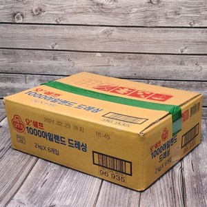 오뚜기 1000아일랜드드레싱 오쉐프, 2kg, 6개