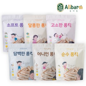 올바름 독도 쌀과자 롱스틱 6종 세트, 1세트, 30g, 롱킥 6봉