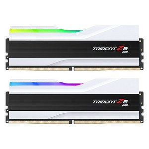 G.SKILL DDR5-6000 CL36 TRIDENT Z5 RGB 화이트 패키지 (32GB(16Gx2)), 2개