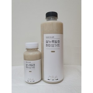 [국내산 유기농현미 100%] 찐누룩 현미 요거트 210ml 750ml / 무설탕 비건 식혜 아침대용, 2개