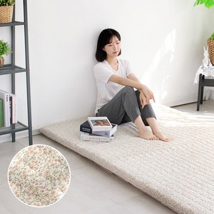 아르떼베딩 순면누빔 요매트 100%국산 바닥요(요커버+솜매트)_5CM/8CM, 메리골드 핑크