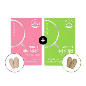 효과좋은 다이어트보조제 유니크랩 미니핏 다이어트 세트 가르시니아 카테킨 남자 여자 보조제 2주빠른다이어트