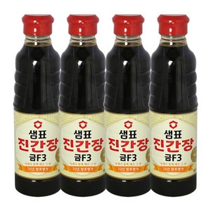 샘표 진간장 금F3 500ml 샘표간장, 4개