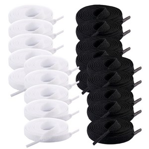 대니몰리 8mm 120cm 신발끈 운동화끈 대량 블랙+화이트 10세트