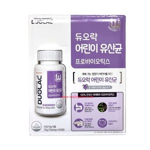 듀오락 키즈 유산균 750mg*100정, 100정, 2개