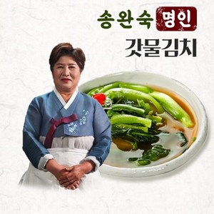기타 [명인 김치] 송완숙 명인 여수 돌산 갓물김치 2kg 국내산 당일생산 산지직송, 1개