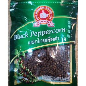 태국후추홀 흑후추 홀 black pepper whole 100g worldfood, 1개