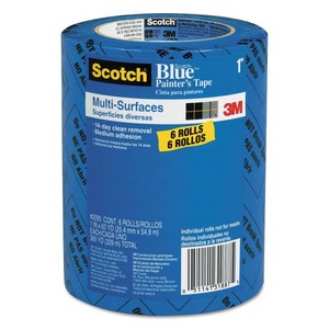 3M 1 Blue 209024EVP.94 in. x 60 yd. 스카치페인터스 테이프밸류팩6팩, 6 Pack (Pack of 1)