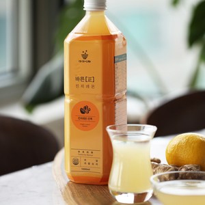 바른마음 무설탕 레몬생강즙 진액, 1개, 1000ml