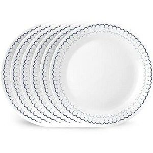 Corelle 디너 플레이트 8피스 윈터 프로스트 화이트, 1) 6 PIECE - Caspian, 1개