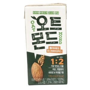 롯데칠성음료 오트몬드, 190ml, 48개