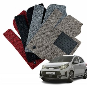 DXSOAUTO 컨셉토 확장형 코일매트 올뉴 모닝 운전석1p, 블랙, 109 올뉴모닝(일반페달)