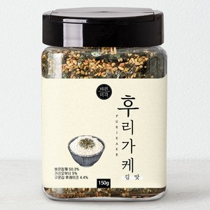 맛있는 후리가케 밥가루 주먹밥 김맛 병타입, 150g, 김맛 후리가케 150g [병타입], 1개