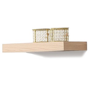 철물코리아 워너비 인테리어 무지주 벽선반, 45T 무지주선반 소440(오크)